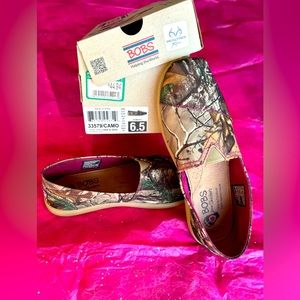 Bobs Camo & Pink Shoes